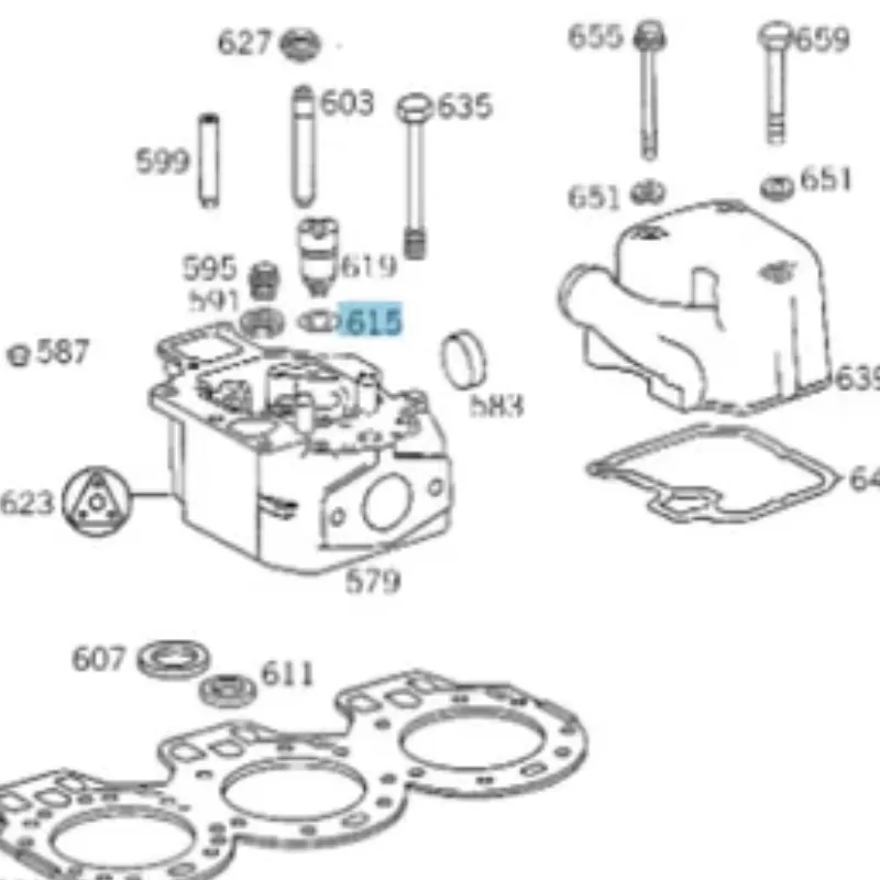 ANEL VEDAÇÃO CAMISA BICO MB OM314/352/364/366/355 GRAFITADO LM3137/A9909974302