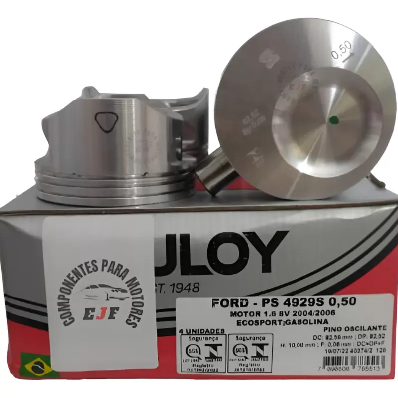 PISTAO S/ANEL FIESTA/KA/ECOSPORT ROCAM 1.6 8V GAS PS4929S 0,50 SULOY